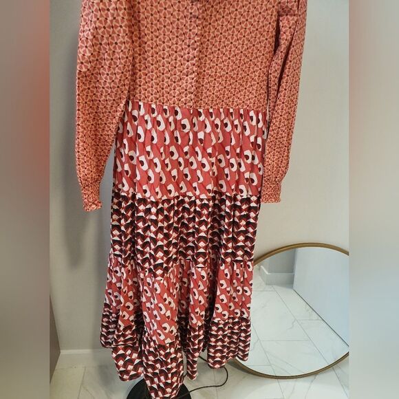 Anthropologie Ro's Garden Phoenix Maxi Dress Red India Boho Bohemian XS - Picture 3 of 8